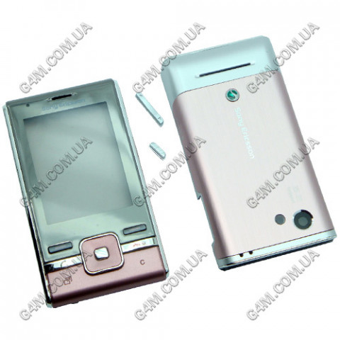 Корпус Sony Ericsson T715 розовый, High Copy