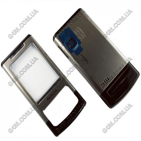 Корпус для Nokia 6500 slide сріблястий, висока якість