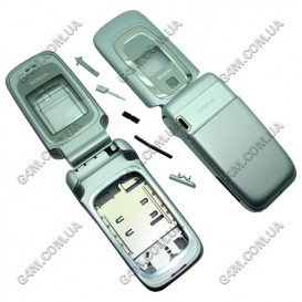 Корпус для Nokia 6085 сріблястий, висока якість