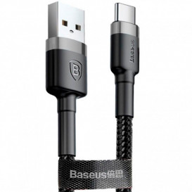 USB дата-кабель Baseus Cafule CATKLF-BG1 Type-C чорний, 1 метр