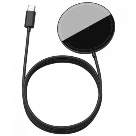 Беспроводное зарядное устройство Baseus Simple Mini Magnetic (WXJK-F02) черного цвета