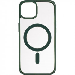 Чехол накладка Bumper Case TPU (MagSafe) для iPhone 14 темно-зелений