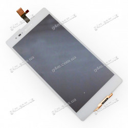 Дисплей Sony D5322 Xperia T2 Ultra DS с тачскрином, белый (Оригинал)