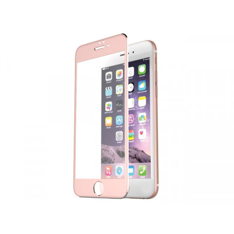 Защитное стекло Magic glass для Apple iPhone 6, Apple iPhone 6S (3D стекло розово-золотистого цвета)
