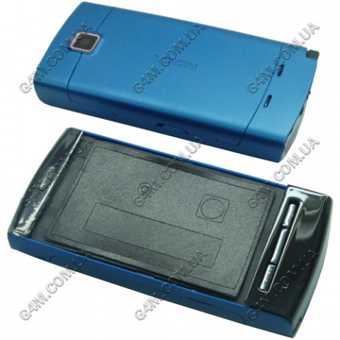 Корпус для Nokia 5250 синій з клавіатурою, висока якість