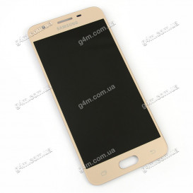 Дисплей Samsung G570 Galaxy On5 (2016), G570F/DS Galaxy J5 Prime с тачскрином, золотистый, снятый с телефона