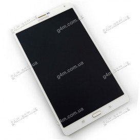 Дисплей Samsung T700 Galaxy Tab S, T705 Galaxy Tab S 8.4 с тачскрином и рамкой, белый (3G)