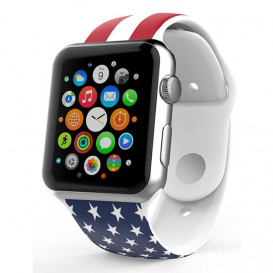 Ремешок для Apple Watch 38mm флаг америки разцветка