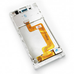 Дисплей Sony D5102 Xperia T3, D5103 Xperia T3, D5106 Xperia T3 с тачскрином и рамкой, белый