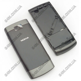 Корпус для Nokia X3-02 Touch and Type сірий з середньою частиною, висока якість