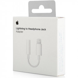 Адаптер Apple Lightning -> 3,5mm белый