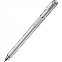 Ручка-стилус 2 в 1 Baseus Golden Cudgel Capacitive Stylus Pen, серебристый