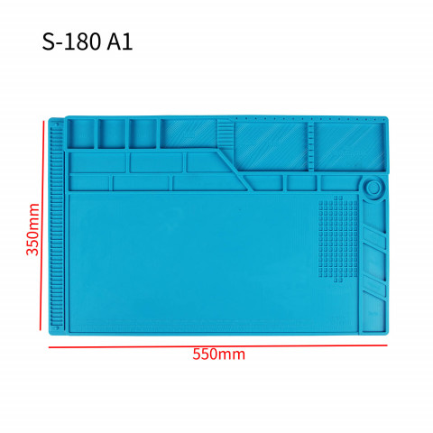 Силіконовий термостійкий килимок для пайки S-180 A1 (55см на 35см)