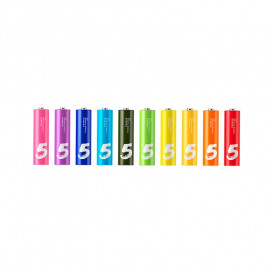 Пальчиковые батарейки (AA) Xiaomi (OR) Alkaline Battery ZI5 Rainbow LR06 (10 шт.)