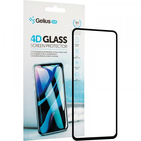 Защитное стекло Gelius Pro 4D для Xiaomi Redmi K30 (4D стекло черного цвета)