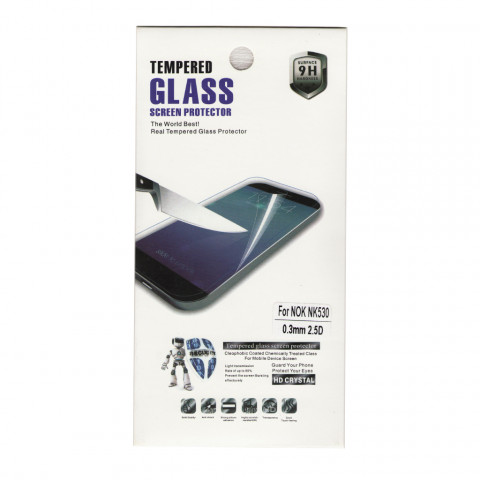 Защитное стекло для Nokia Lumia 530, RM-1019 (0,3mm 2,5D)