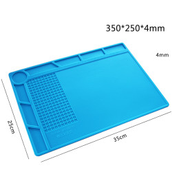 Силіконовий термостійкий килимок для пайки S-130 (35см на 25см)