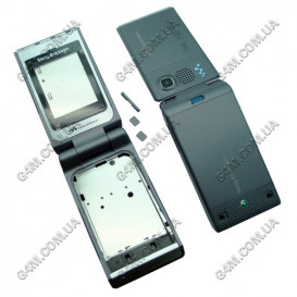 Корпус для Sony Ericsson W380 темно-сірий, висока якість