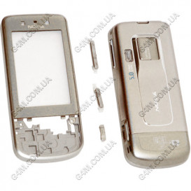 Корпус для Nokia 6260 Slide сріблястий, висока якість