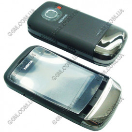 Корпус для Nokia C2-02, C2-03 темно-сірий, висока якість