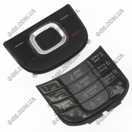 Клавіатура для Nokia 2680 slide чорна, кирилиця (Оригінал)