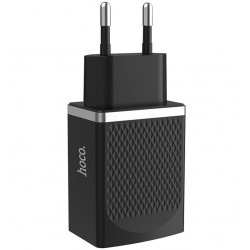 Сетевое зарядное устройство Hoco C42A QC 3.0 черное (3 Aмпер)