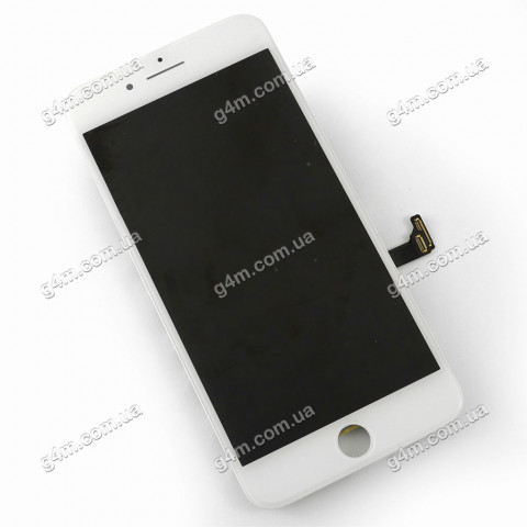Дисплей Apple iPhone 7 Plus с тачскрином и рамкой, белый, Оригинал