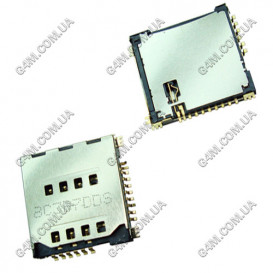 Коннектор Sim карты и карты памяти для Samsung C3010, L170, i710, S5230, S5230 Wi Fi; LG GM200, KP500