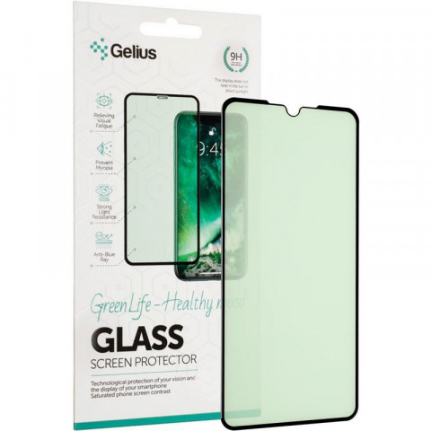 Защитное стекло Gelius Green Life для Xiaomi Mi9 (3D стекло черного цвета)