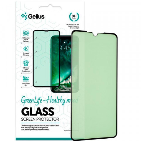 Защитное стекло Gelius Green Life для Xiaomi Redmi 9 (3D стекло черного цвета)