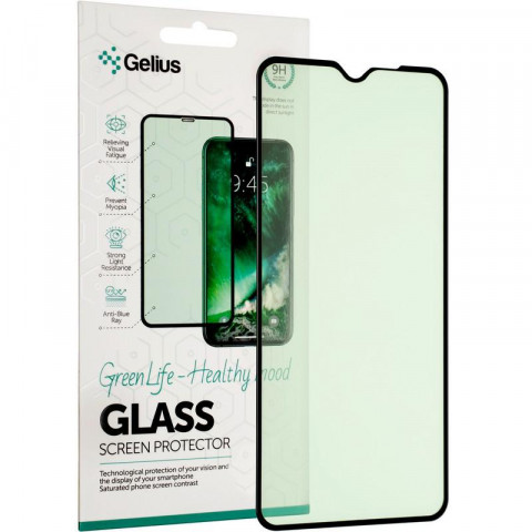 Защитное стекло Gelius Green Life для Xiaomi Redmi Note 8 Pro (3D стекло черного цвета)