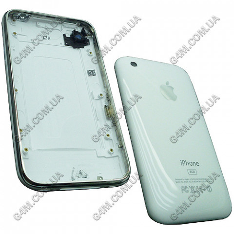 Задняя крышка Apple iPhone 3G 8Gb белая (с рамкой), High Copy