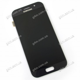 Дисплей Samsung A520F Galaxy A5 (2017) с тачскрином, черный, снятый с телефона