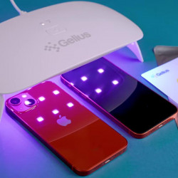 Гидрогелевая пленка на экран Gelius UV-Optics Glass Clear (25шт) (коробка)+UV лампа