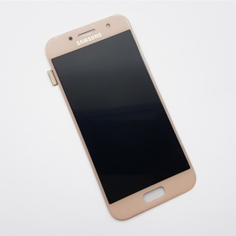 Дисплей Samsung A320F Galaxy A3 (2017), A320Y Galaxy A3 (2017) с тачскрином, розовый, снятый с телефона
