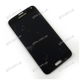 Дисплей Samsung G900A, G900F, G900H, G900i, G900T Galaxy S5 с тачскрином, черный, снятый с телефона
