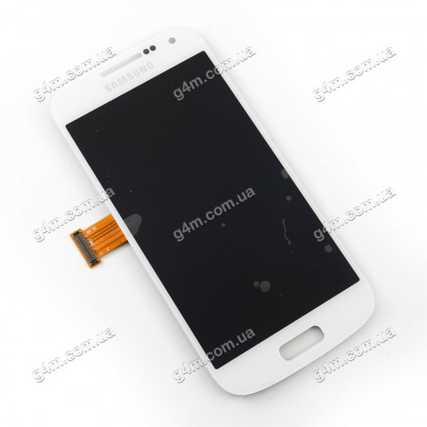Дисплей Samsung i9190 Galaxy S4 Mini, i9195 Galaxy S4 Mini, i9192 Galaxy S4 Mini Duos, i9197 Galaxy S4 Mini с тачскрином, белый, снятый с телефона