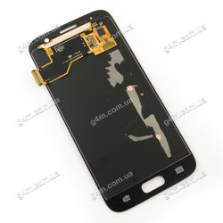 Дисплей Samsung G930 Galaxy S7 с тачскрином, золотистый, снятый с телефона