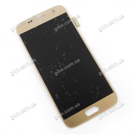 Дисплей Samsung G930 Galaxy S7 с тачскрином, золотистый, снятый с телефона