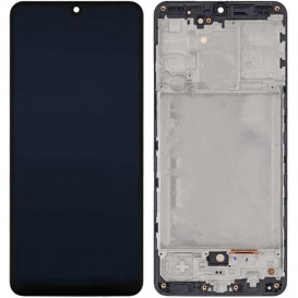 Дисплей Samsung A315 (A31 2020 года) с тачскрином и рамкой, черный (Оригинал)