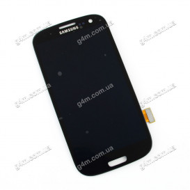 Дисплей Samsung i9300 Galaxy S3, i9305 Galaxy S3, i9300i Galaxy S3 Duos, i9308i Galaxy S3 Duos черный с тачскрином, снятый с телефона