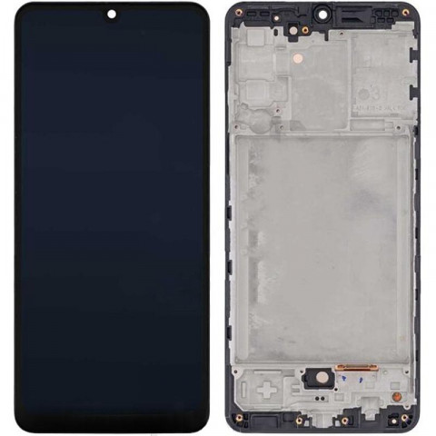 Дисплей Samsung A315 (A31 2020 года) с тачскрином и рамкой, черный (OLED)