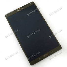 Дисплей Samsung T700 Galaxy Tab S, T705 Galaxy Tab S 8.4 с тачскрином и рамкой, бронзовый (3G)