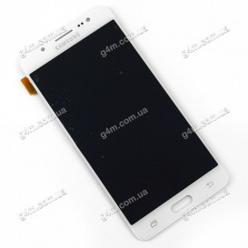 Дисплей Samsung J5108, J510F, J510FN, J510G, J510H, J510M, J510Y Galaxy J5 (2016) с тачскрином, белый (Оригинал)