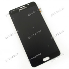 Дисплей Samsung N9200 Galaxy Note 5, N920C Galaxy Note 5 с тачскрином, черный, снятый с телефона