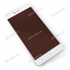 Дисплей Xiaomi Redmi 3, Redmi 3S, Redmi 3S Prime, Redmi 3X с тачскрином и рамкой, белый