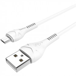USB дата-кабель Hoco X37 Cool Power MicroUSB 1 метр, белый