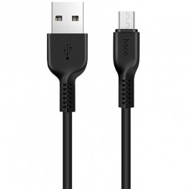 USB дата-кабель Hoco X20 Flash Charged MicroUSB черный, 2 метра