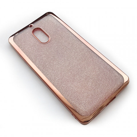 Накладка Remax Glitter Silicon для Nokia 6 (розового цвета)