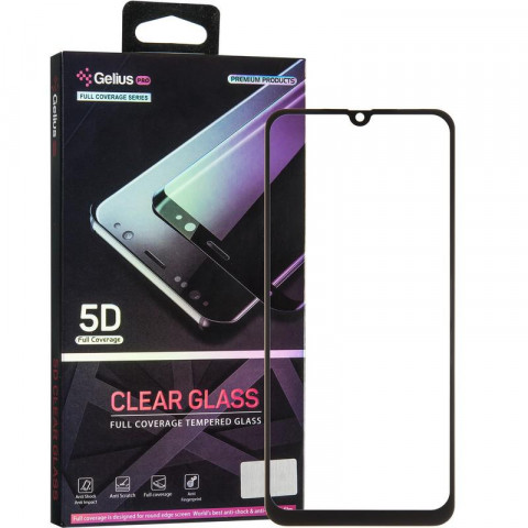 Защитное стекло Gelius Pro Clear Glass для Samsung A505 (A50) (5D стекло черного цвета)